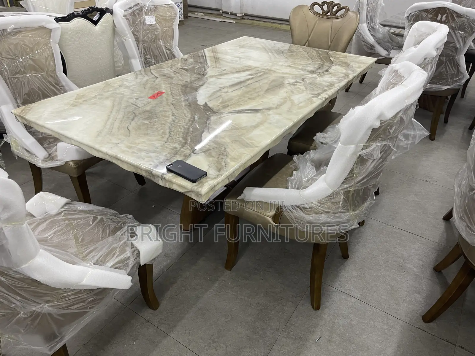 High Quality Modern 6 Seater Marble Dining Table