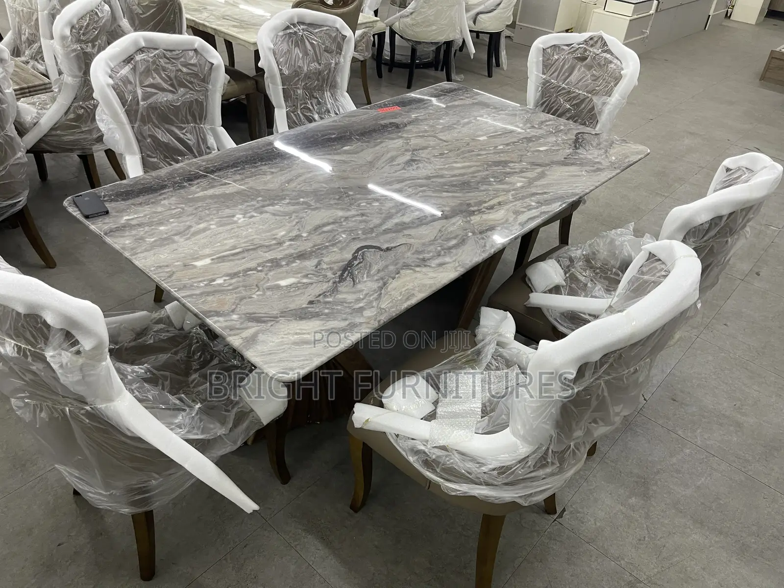 High Quality Modern 6 Seater Marble Dining Table