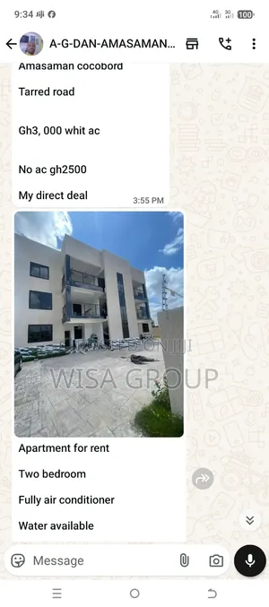 2bdrm Apartment in Wisa Group, Accra Metropolitan for rent