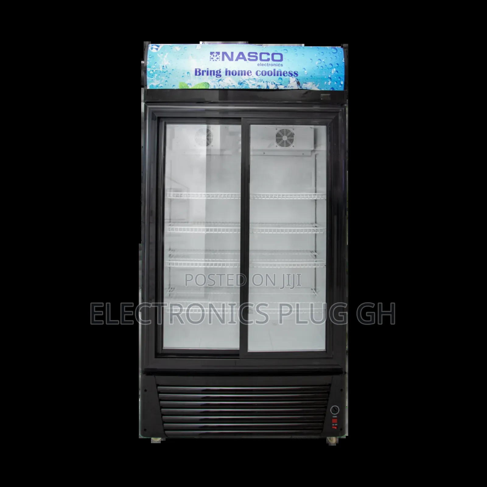 Nasco 728 Litres Double Door Display Fridge