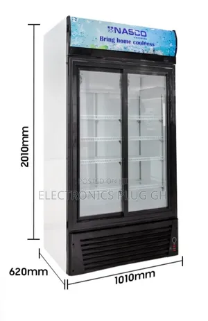 Nasco 728 Litres Double Door Display Fridge