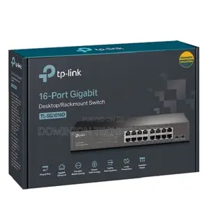 Tp-Link Tl-Sg1016d 16-Port Gigabit Desktoprackmount Switch