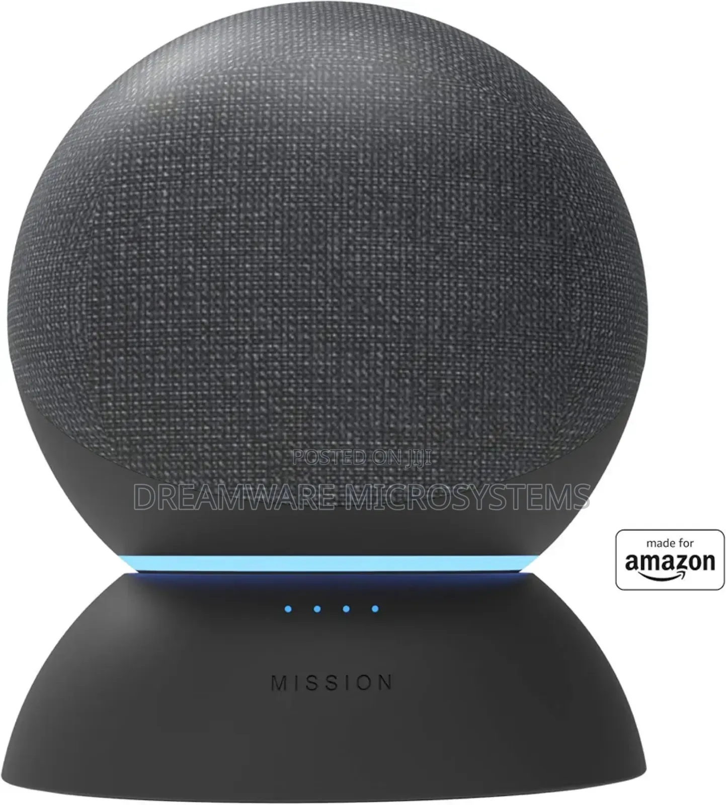 Battery Base in Black, for Echo (4th Generation).