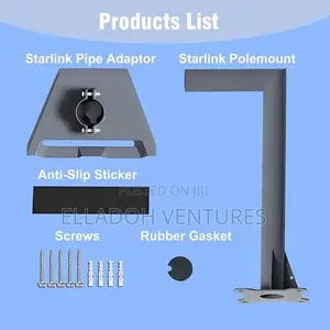 Starlink V3 Short Pipe Mount With Adapter