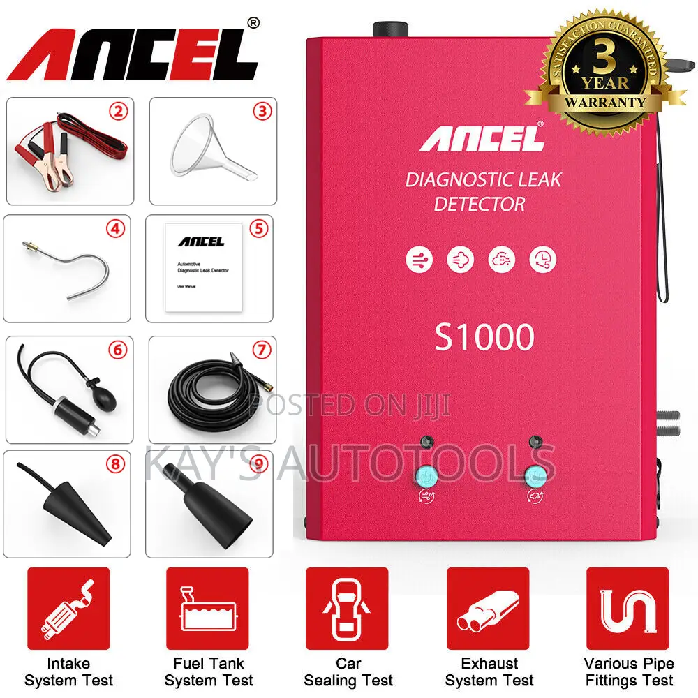 Ancel S1000 Car Evap System Smoke Leakage Detector Tester
