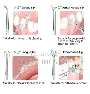 Dental Jet Oral Teeth Irrigator. Tooth Cleaner Water Flosser
