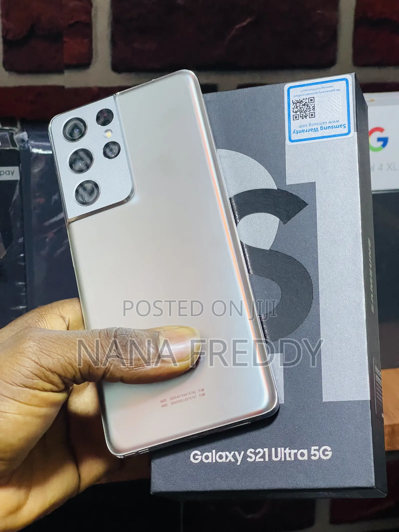New Samsung Galaxy S21 Ultra 5G 128 GB Silver