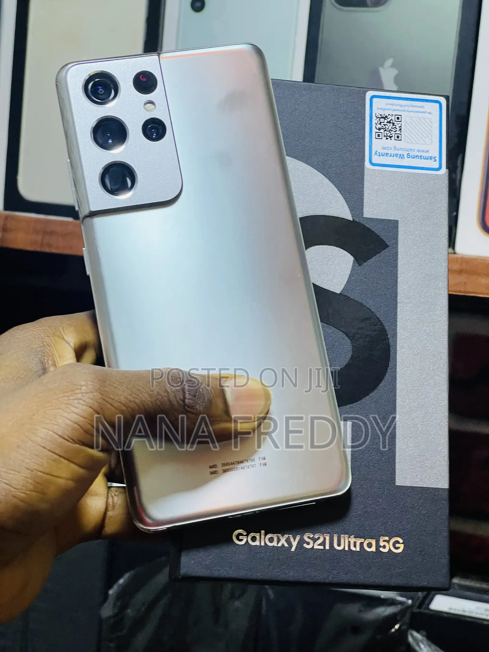 New Samsung Galaxy S21 Ultra 5G 128 GB Silver