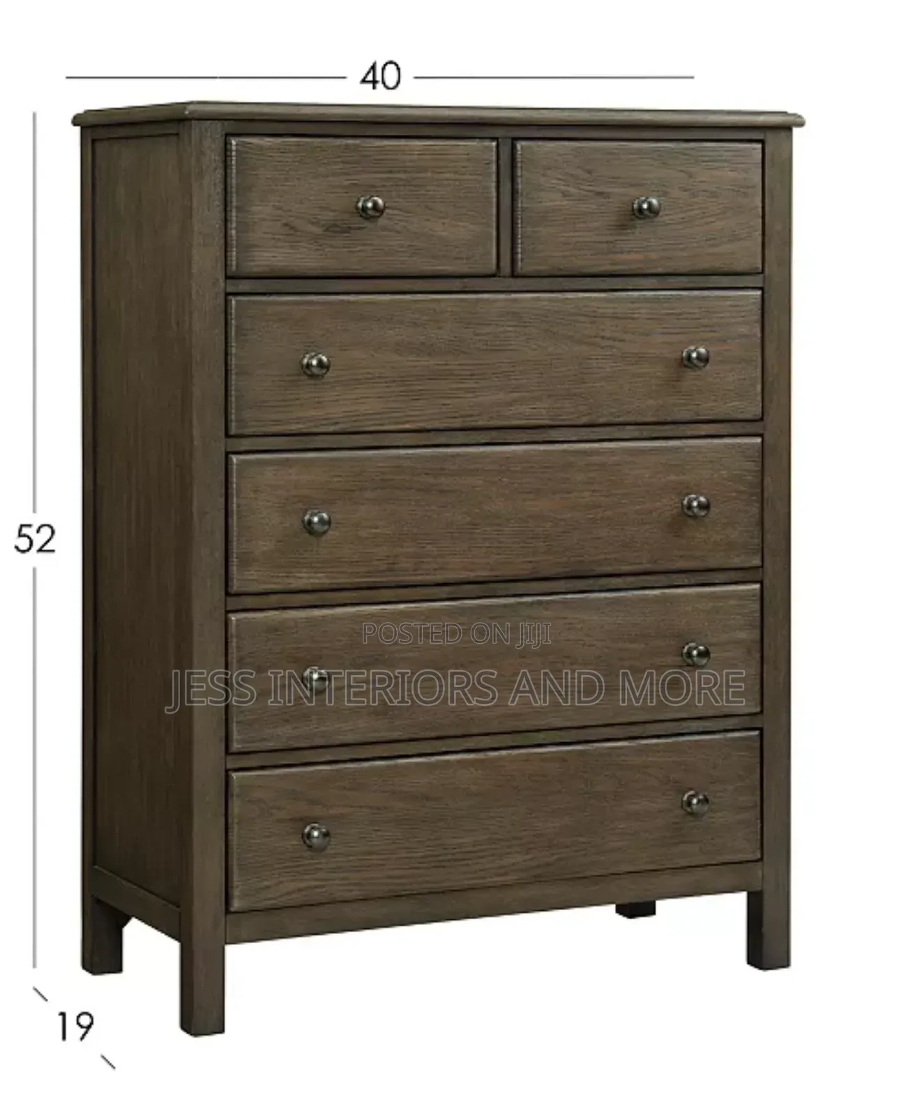 Mocha 6-Drawer Chest