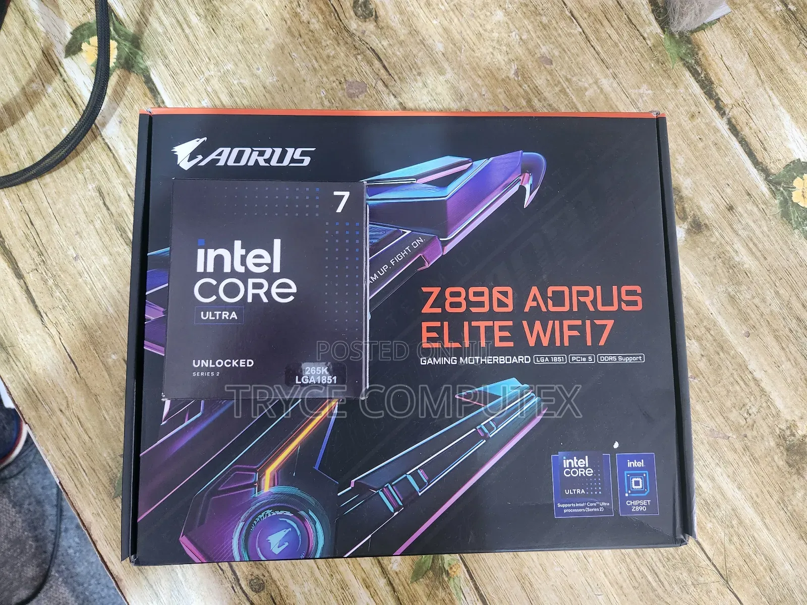 Ultra 7 Cpu and Aorus Z890 Ddr5 Motherboard