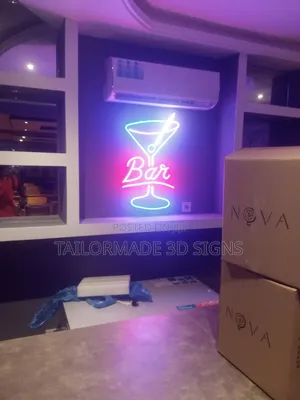 3d Signs Billboards, Banners, Stickers and Neon Lights Work