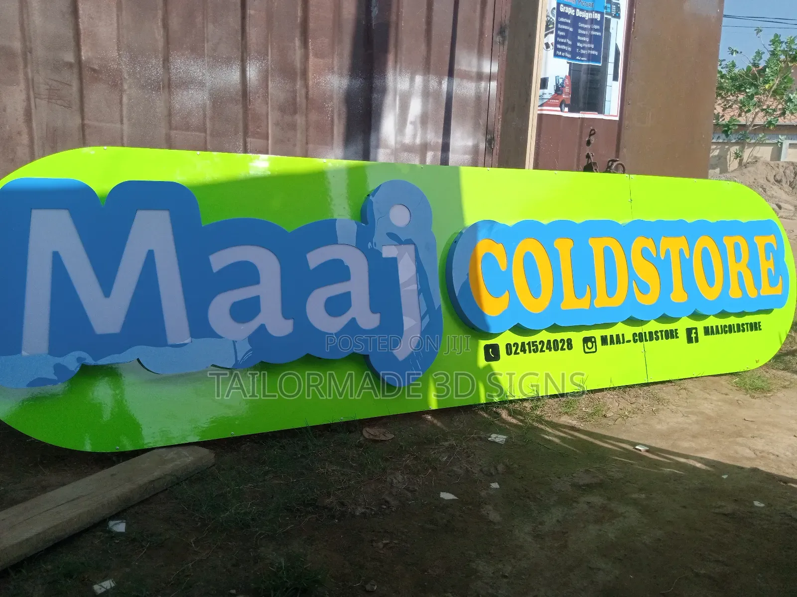 3d Signs Billboards, Banners, Stickers and Neon Lights Work