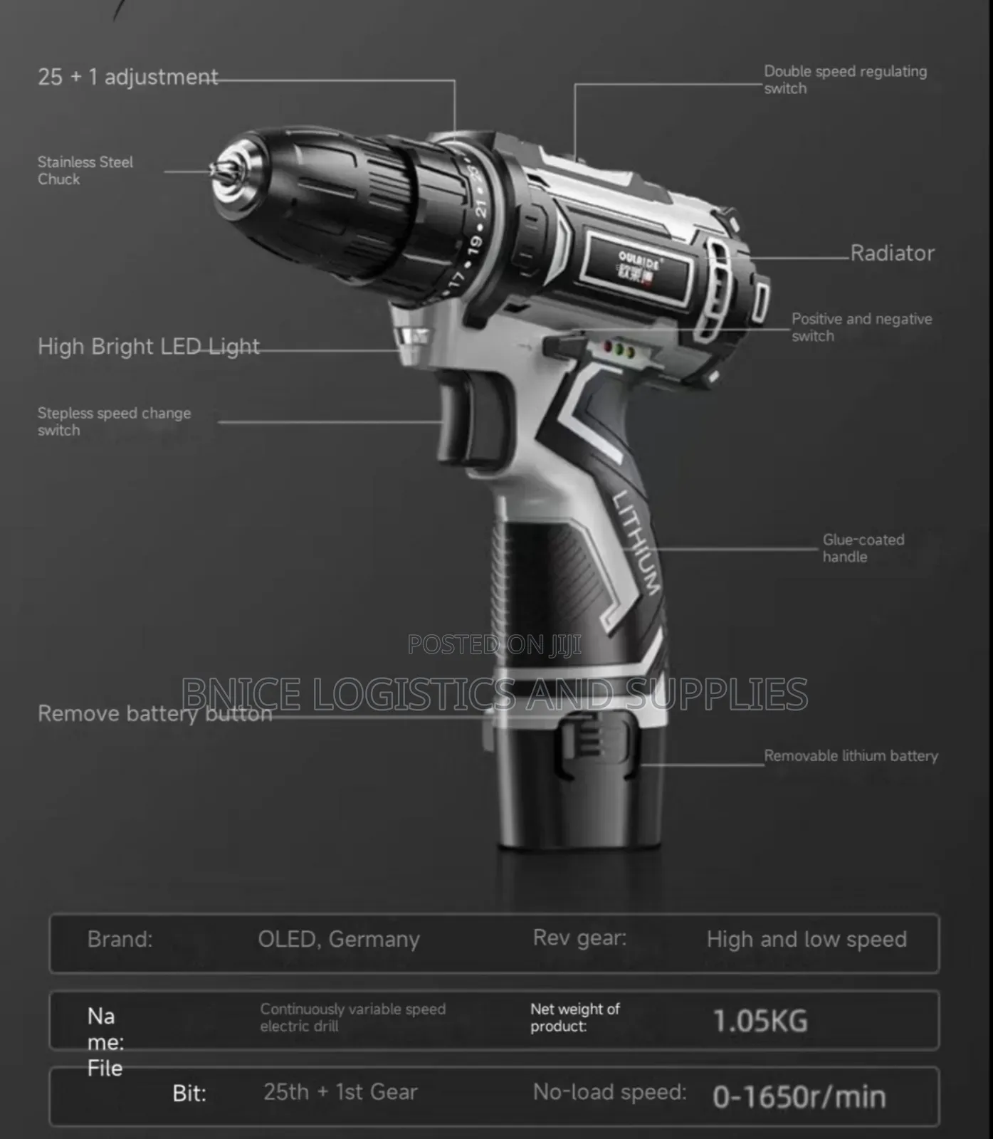 Screwdriver and Drill Toolbox (Rechargeable )