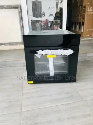 Tempered Black Glass 90cm Oven in-Built Microwave