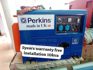 Fluforce 10kva 13000watts Perkins Diesel Generator