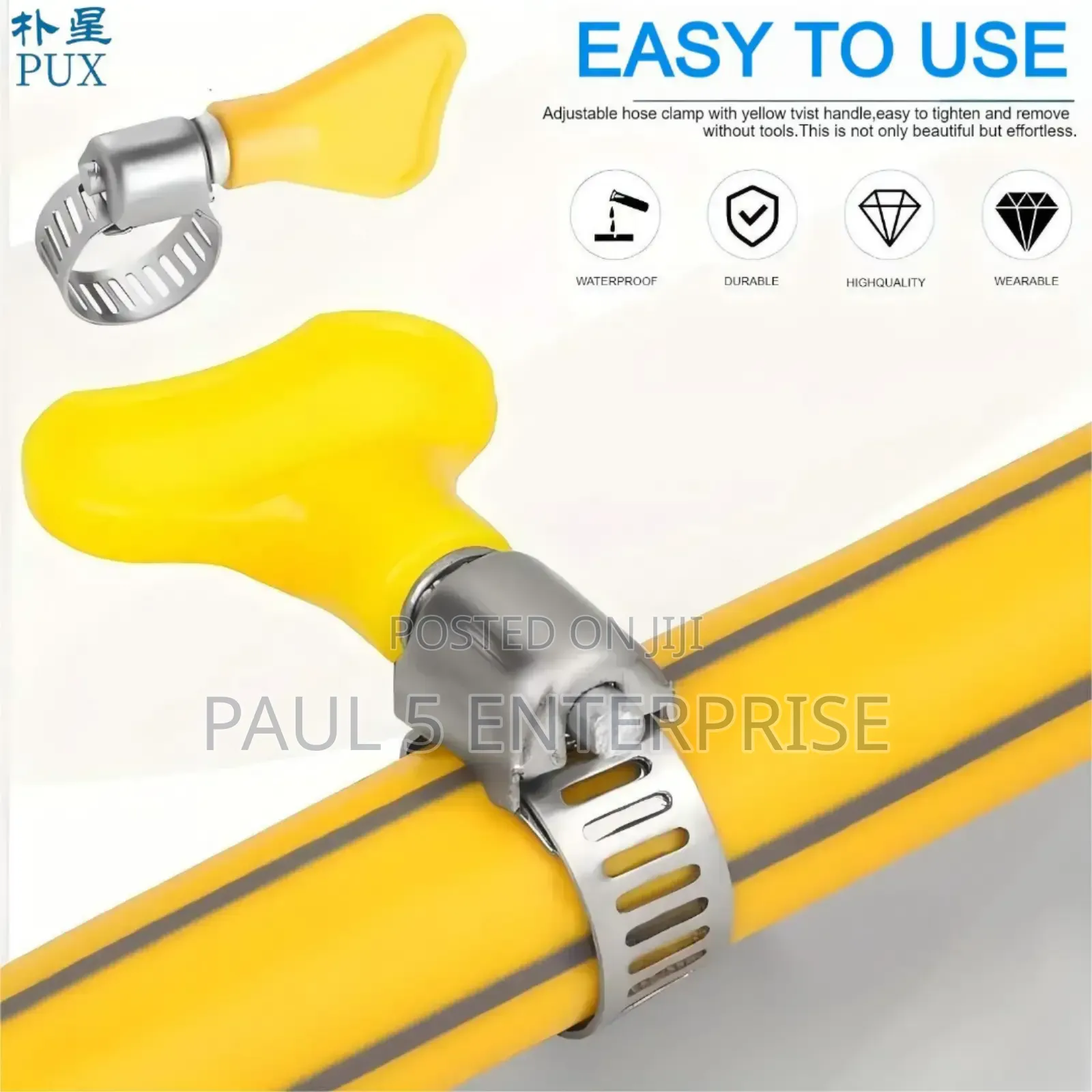 100pics Hose Clamp or Clip Sizes 12mm-44mm