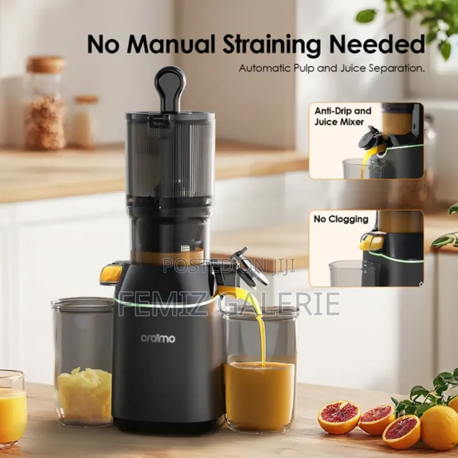 Oraimo Easyjuice 108mm Diameter 800ml Slow Juicer