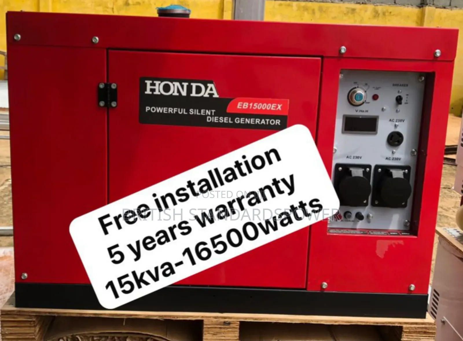 Maximum Throughput 15kva Diesel Generator