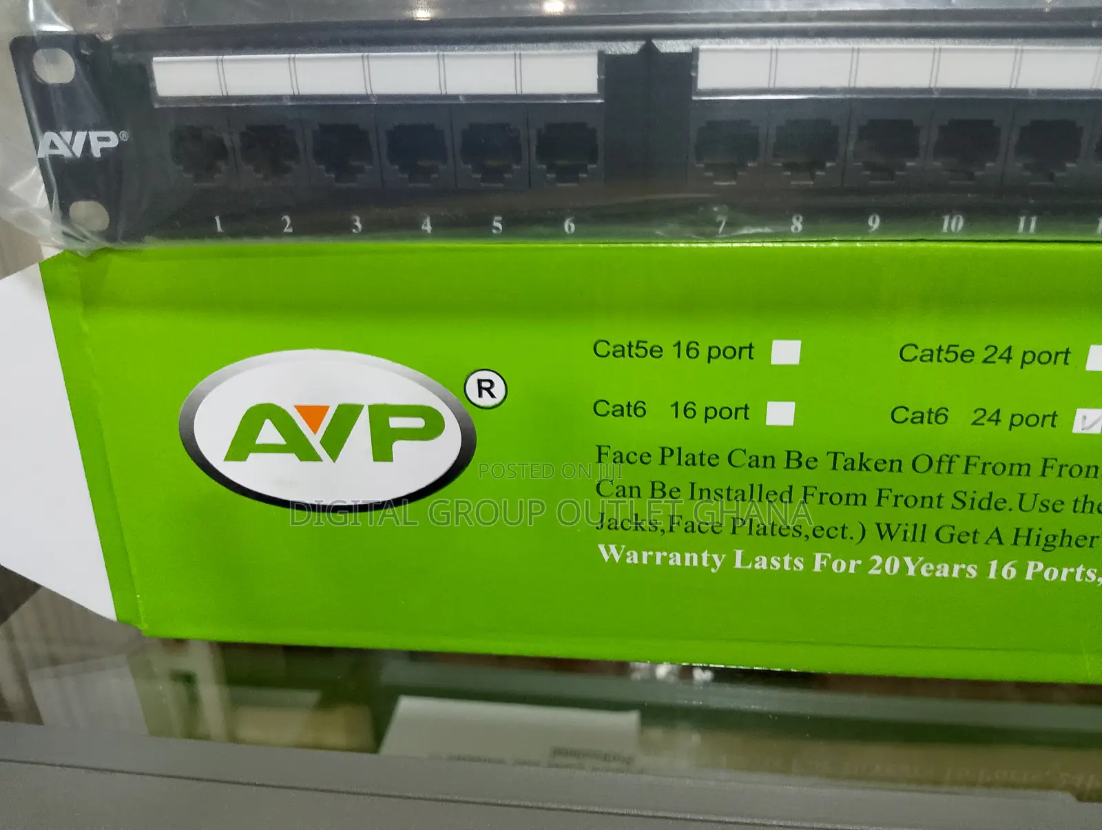 24 Port Cat6 Full-Loaded Patch Panel