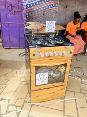 Wooden Like Gas Cooker Oven Grill 4burner 50/50