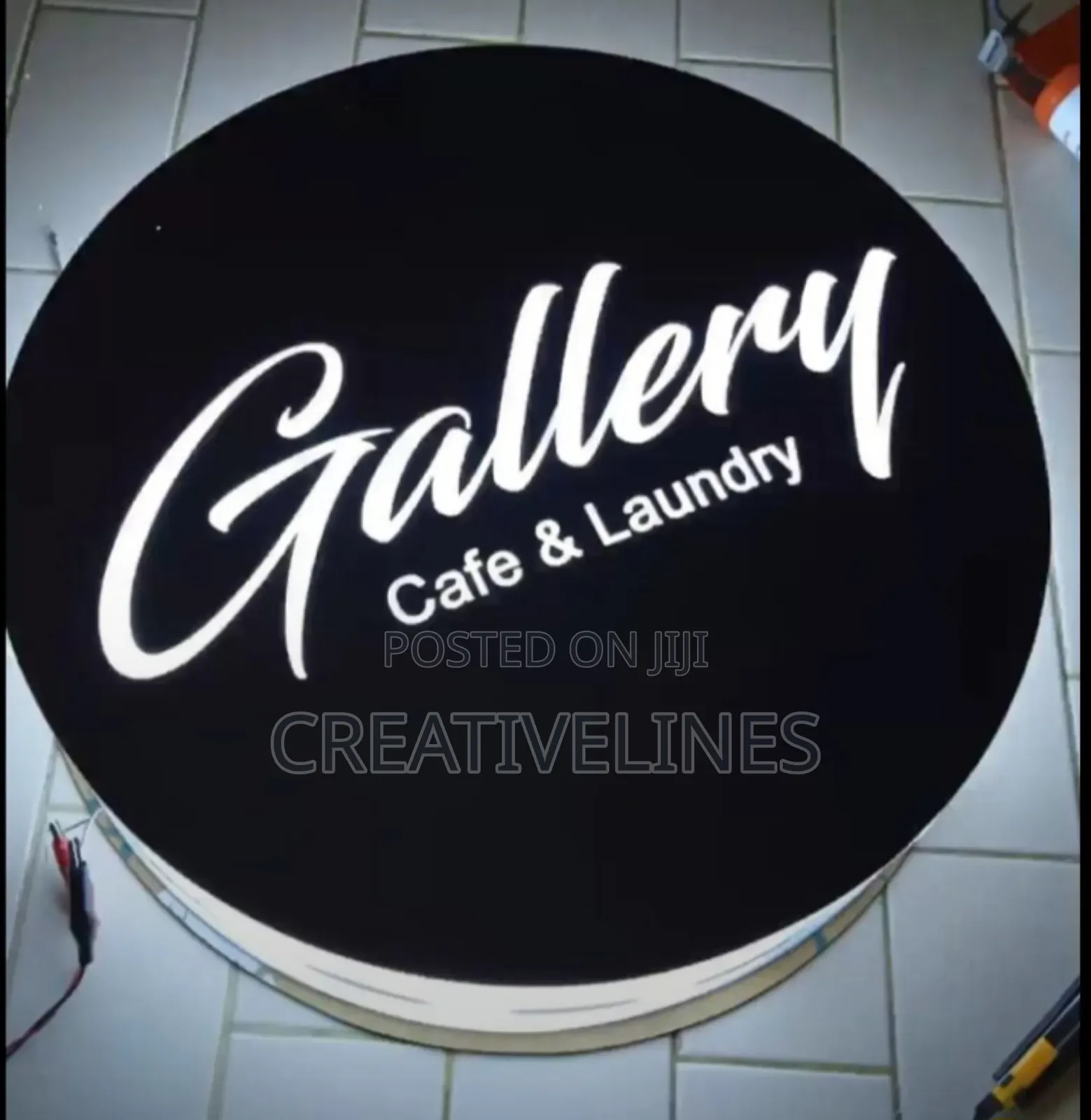 Round Lighting Signage
