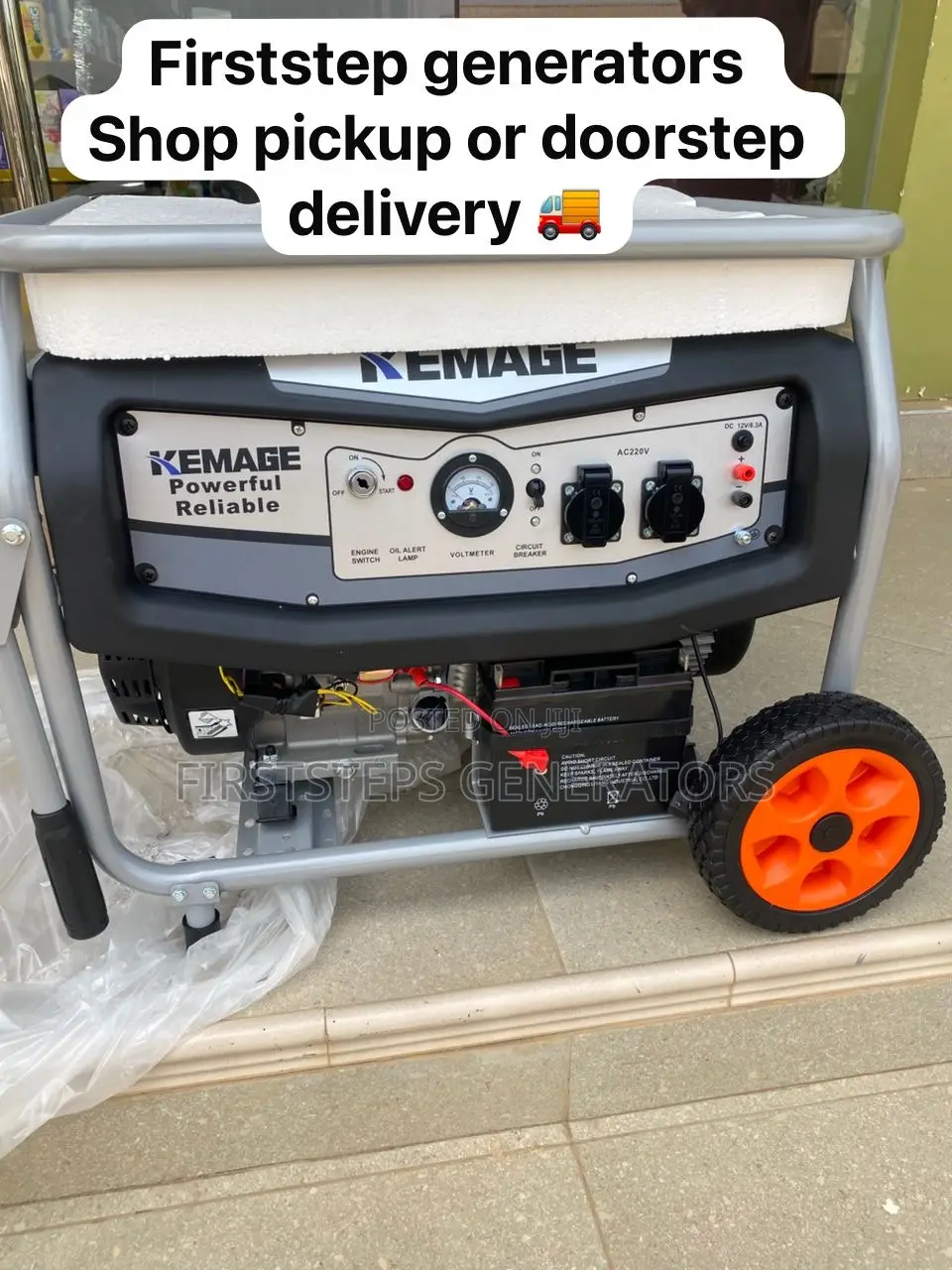 Powerful 100% Copper 220cc Kemage Silent Generator New