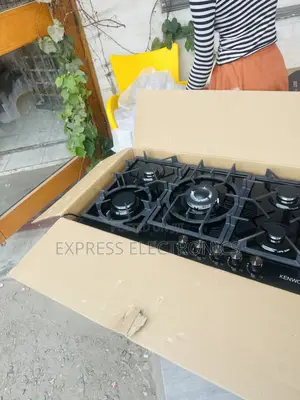 Quality Sleek Black Kenwood Gas Cooker Built in 5burner
