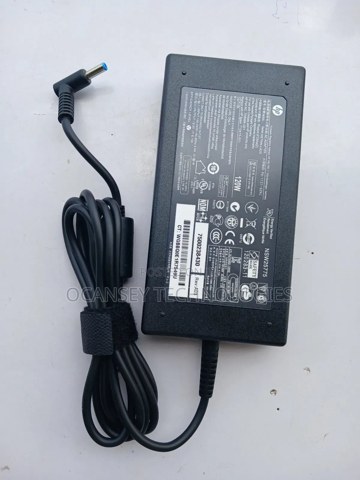 Original Hp Blue Pin 19.5v 6.15a 120w Adapter / Charger