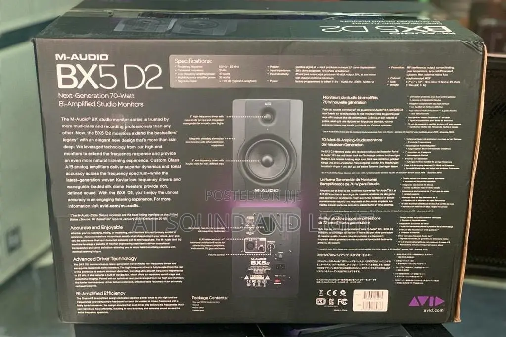 M-Audio Bx5 D2 Studio Monitors [Avid Version]