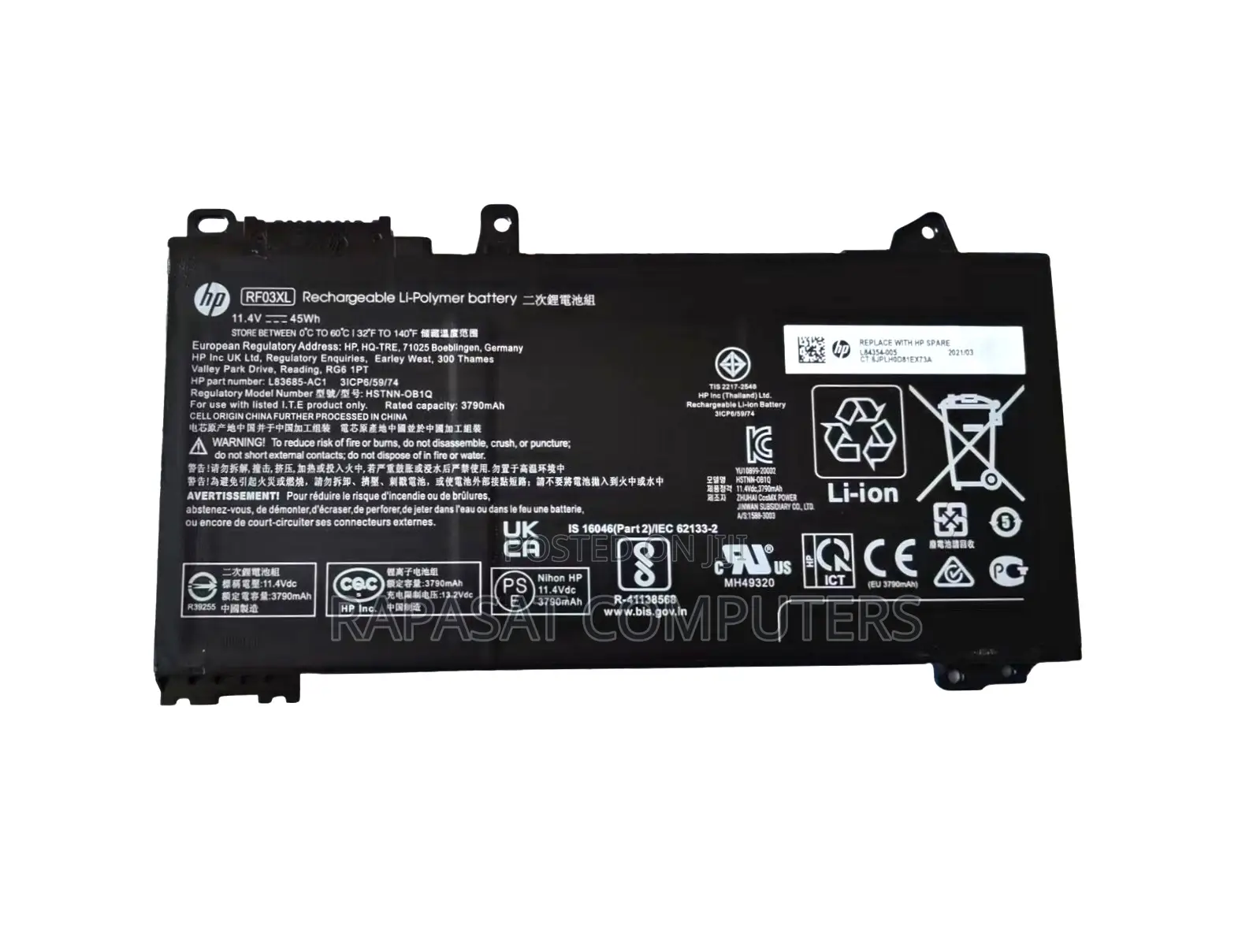 Hp Rf03xl Battery