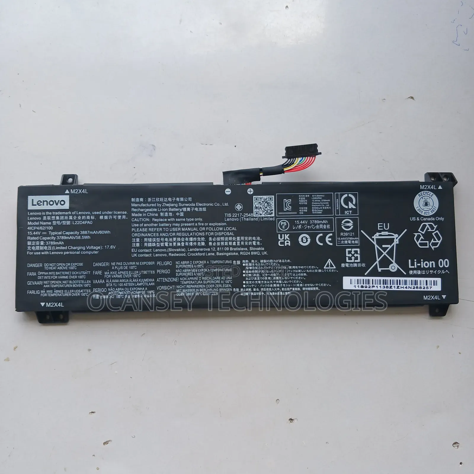 Original Lenovo L22m4pa0 Battery For Legion Slim 5 16aph8