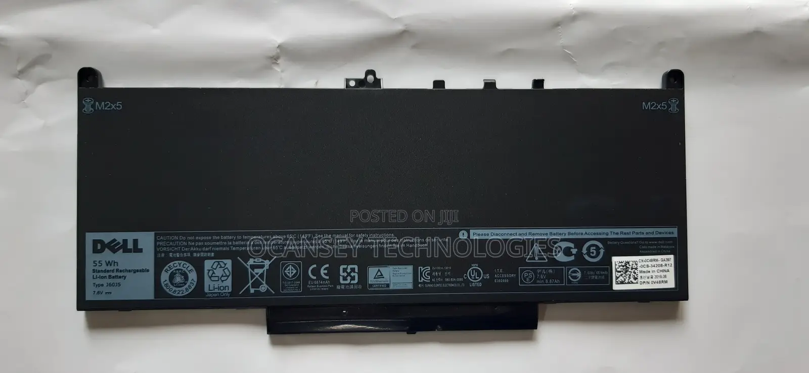 Original Dell J60j5 Battery for Latitude E7270 E7470