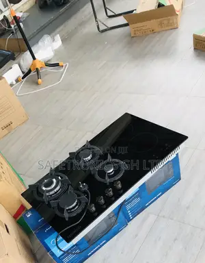 Correct Ceramic Black 4 Gas 2 Electric 60cm Cooker