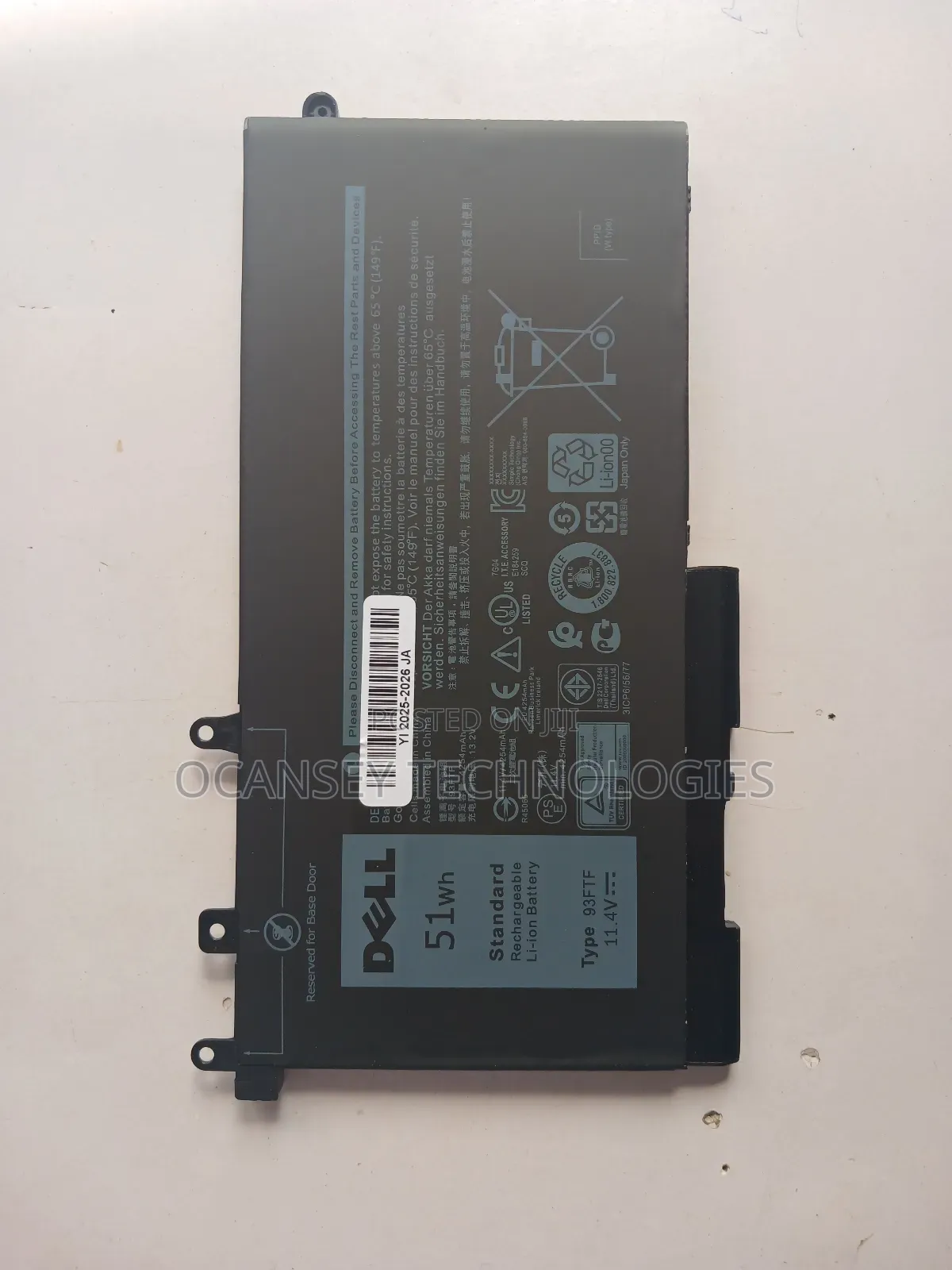 Original Dell 93ftf Laptop Battery for 5580 5590 5480 5491