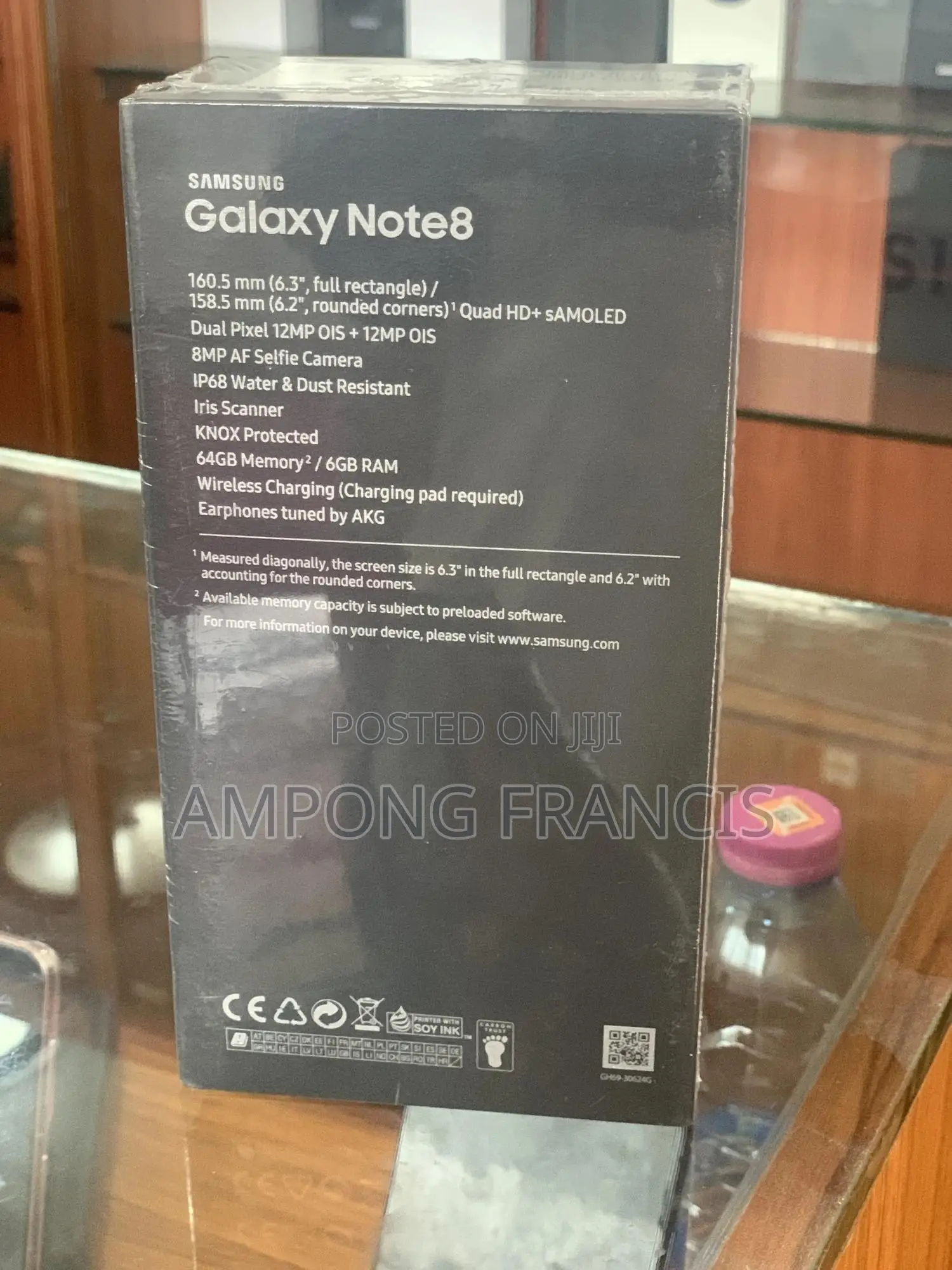 New Samsung Galaxy Note 8 128 GB Black