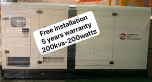 Adjustable Power 200kva Silent Diesel Generator