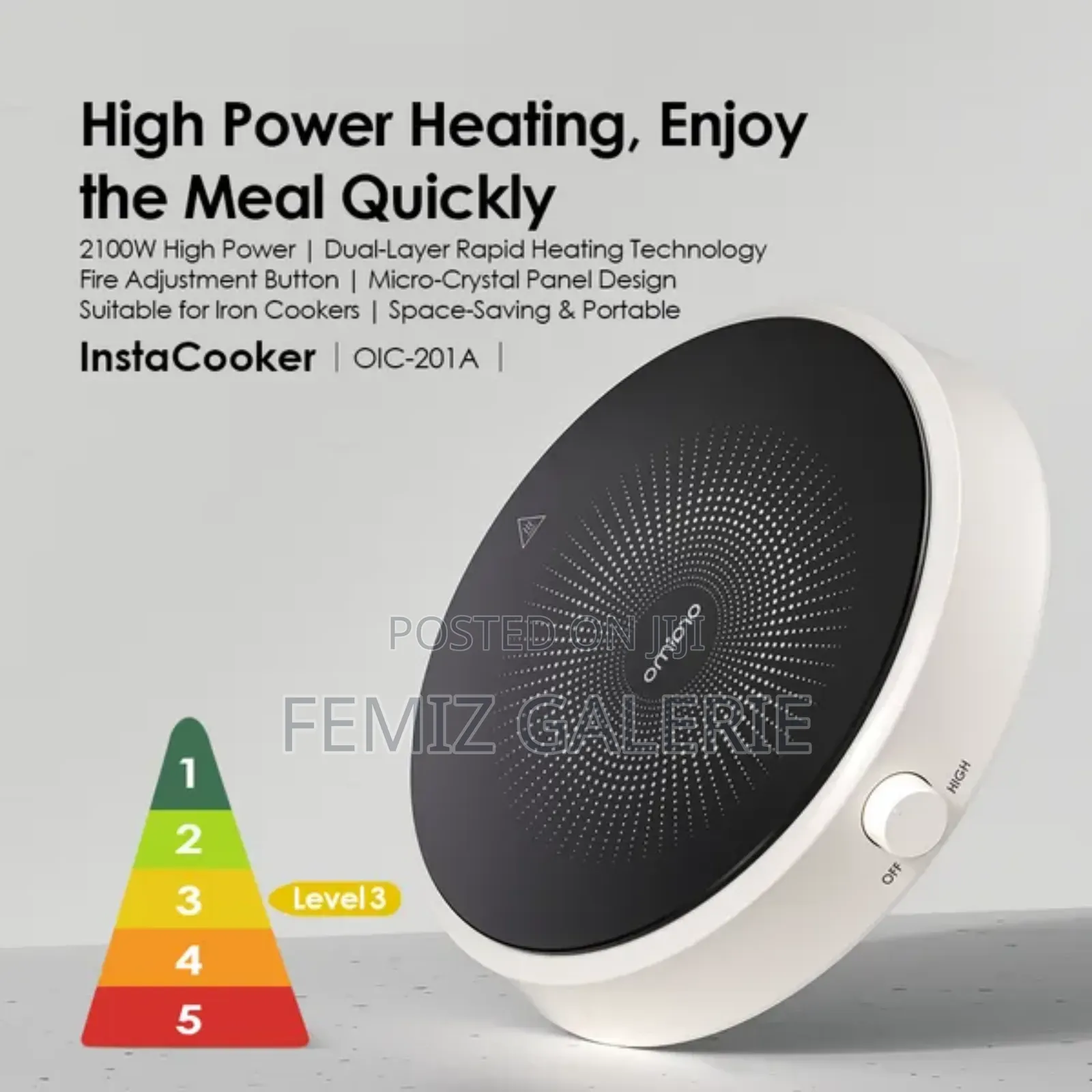 Oraimo Instacooker 2100w Induction Cooker