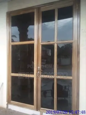 Glass and Wood Door