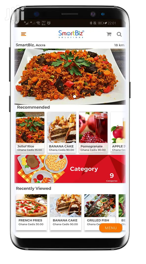 Smartbiz Online Ordering and Delivery App for Restaurants