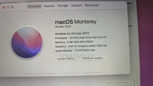 Laptop Apple MacBook Air 2017 8GB Intel Core I5 SSD 512GB