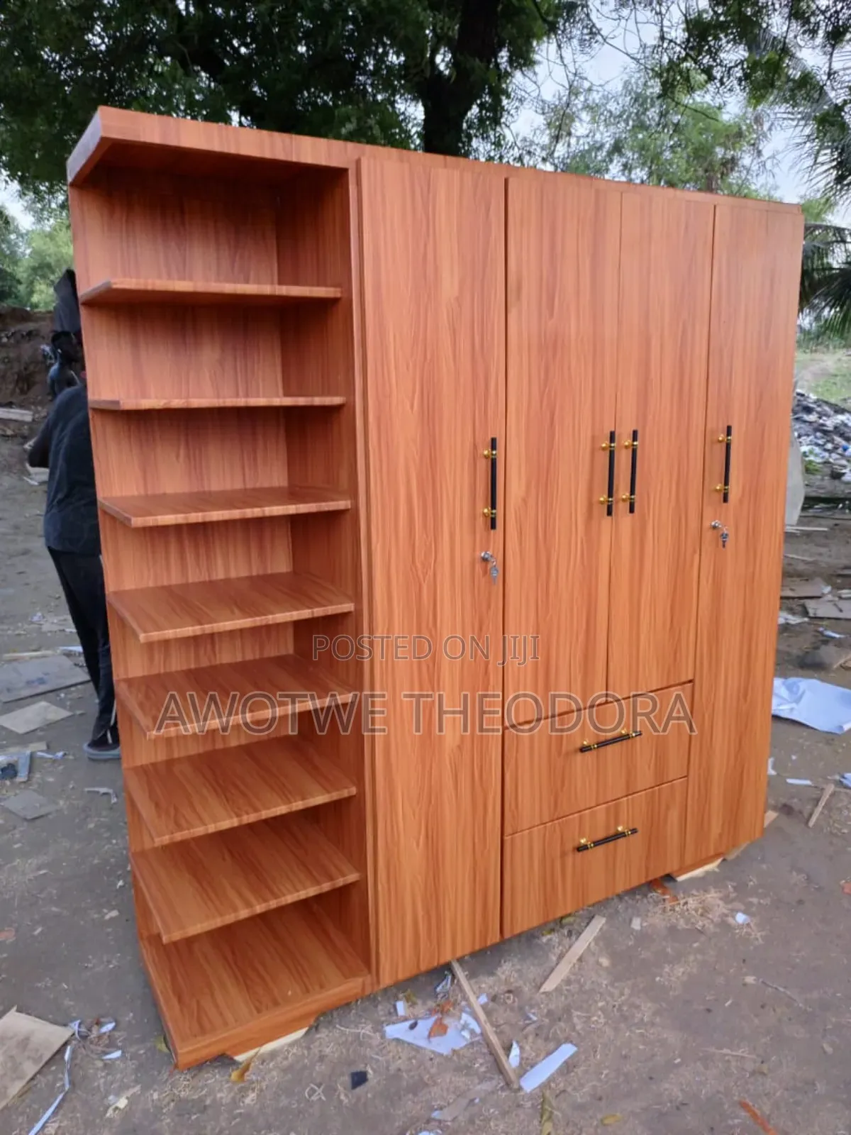 Quality 4in1 Wardrobe N Shoerack ( Payment After )