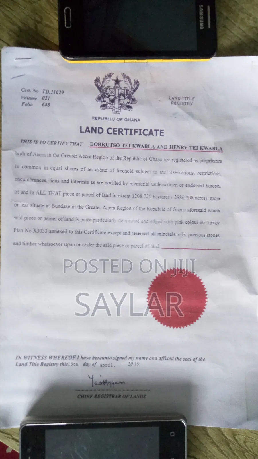 Land's for Sale Klagon, Tema West