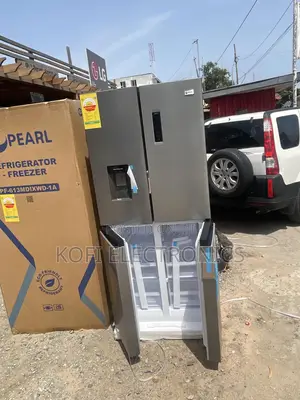 Inox Color 4 Door Pearl Side by Side 421litres Refrigerator