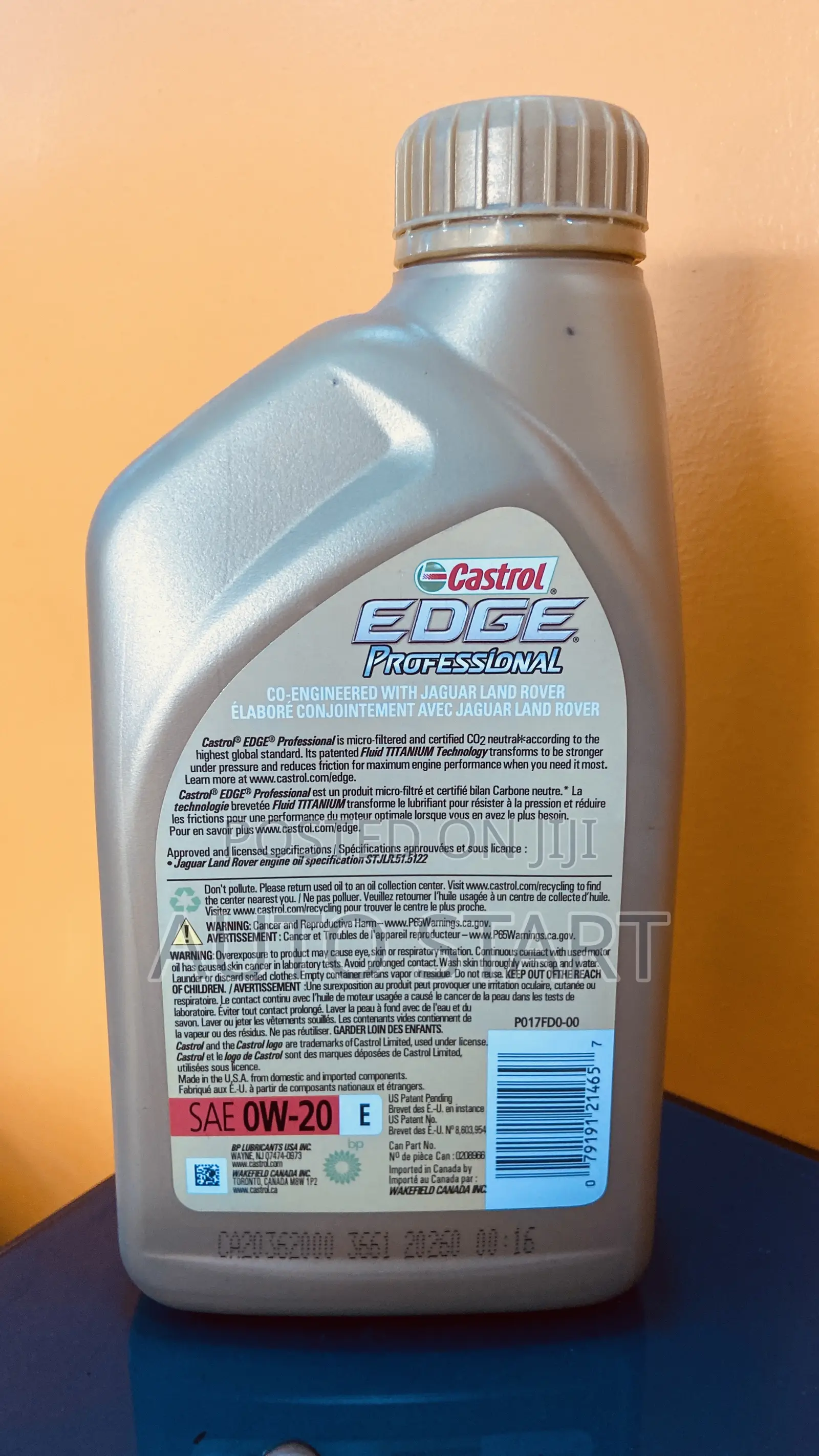 Engine Oil 0w-20 1 Liters Castro Edge Profressional