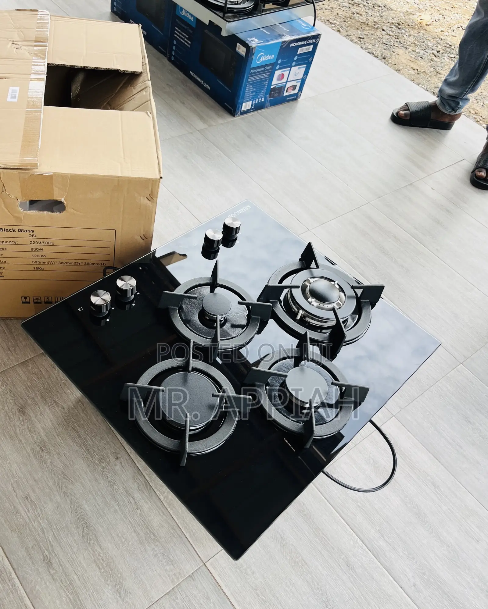 Get Premium Kenwood 60cm 4 Gas Inbuilt Ceramic Burner.