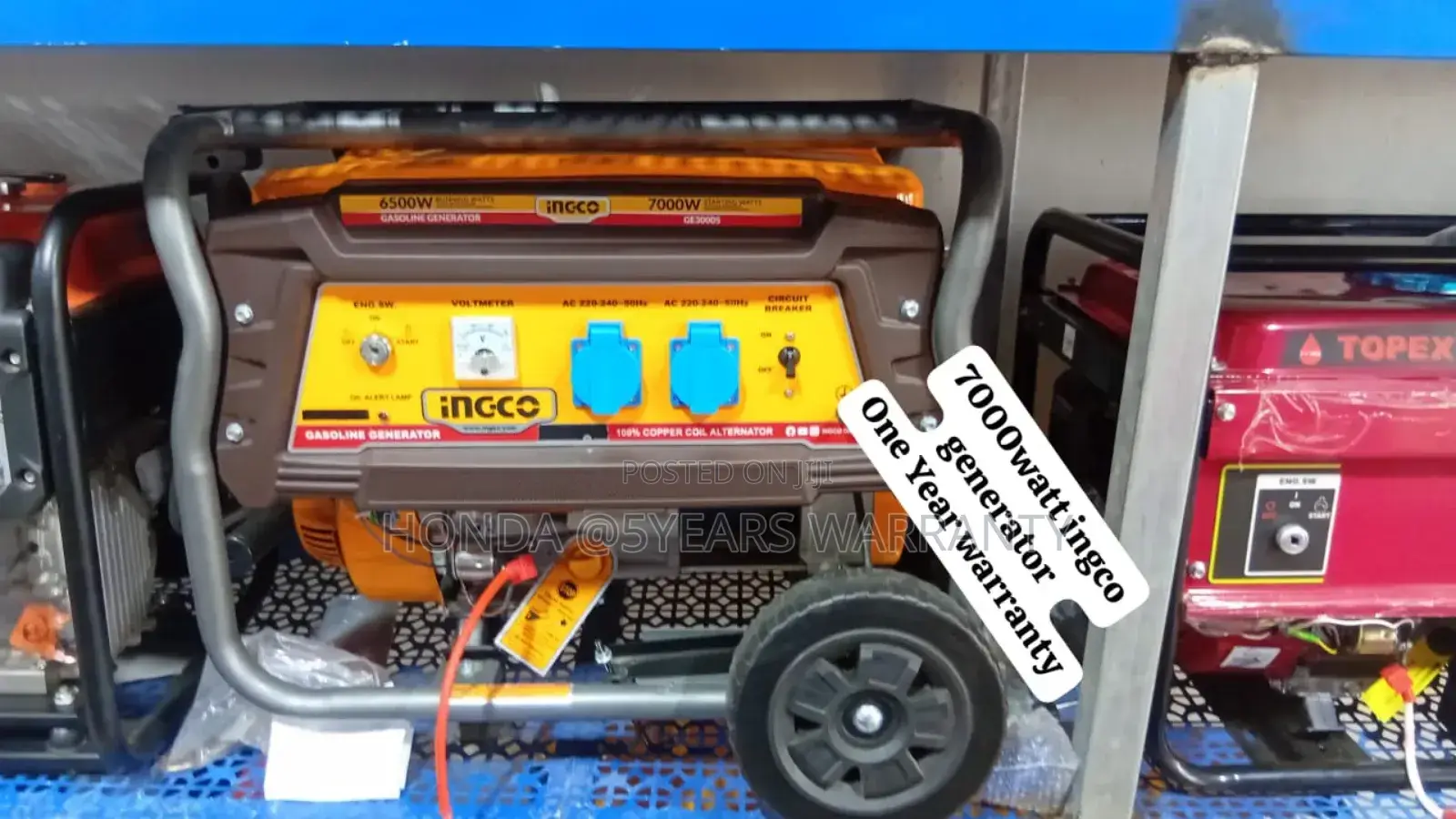 Big Generator Savings Ingco 7.5kva Petrol 7000watt Ingco