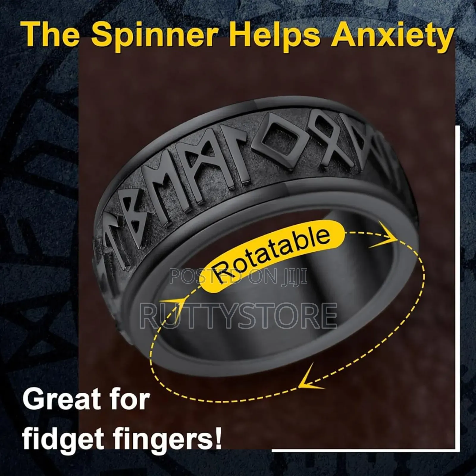 Original Chainspro Men's Viking Spinner Ring