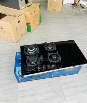 Tempered Glass Kenwood 90cm 2 Electric 2 Gas Burner.