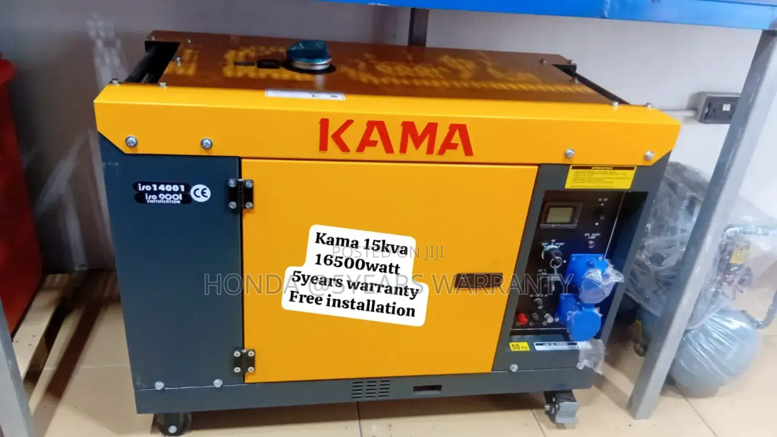 Efficient Generator Performance Kama 15kva 16500watt Diesel