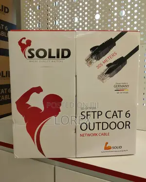 Solid Cat6 Network Cable SFTP Outdoor Single Coat